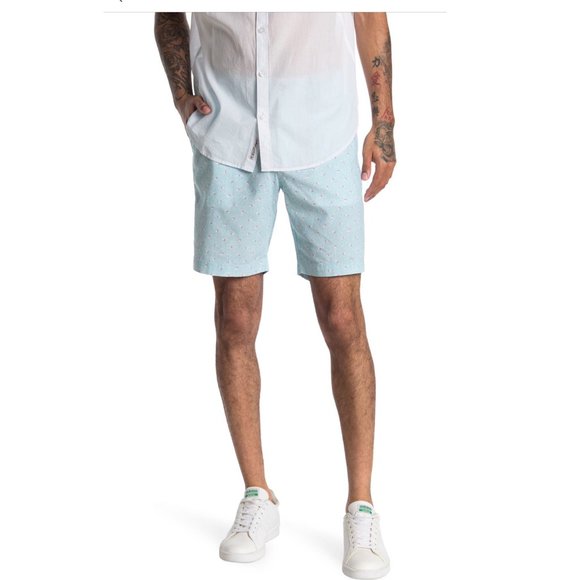 Original Penguin Other - SOLD Original Penguin Mens Blue Slim Geo Print Hybrid Shorts Sz 38 NWT